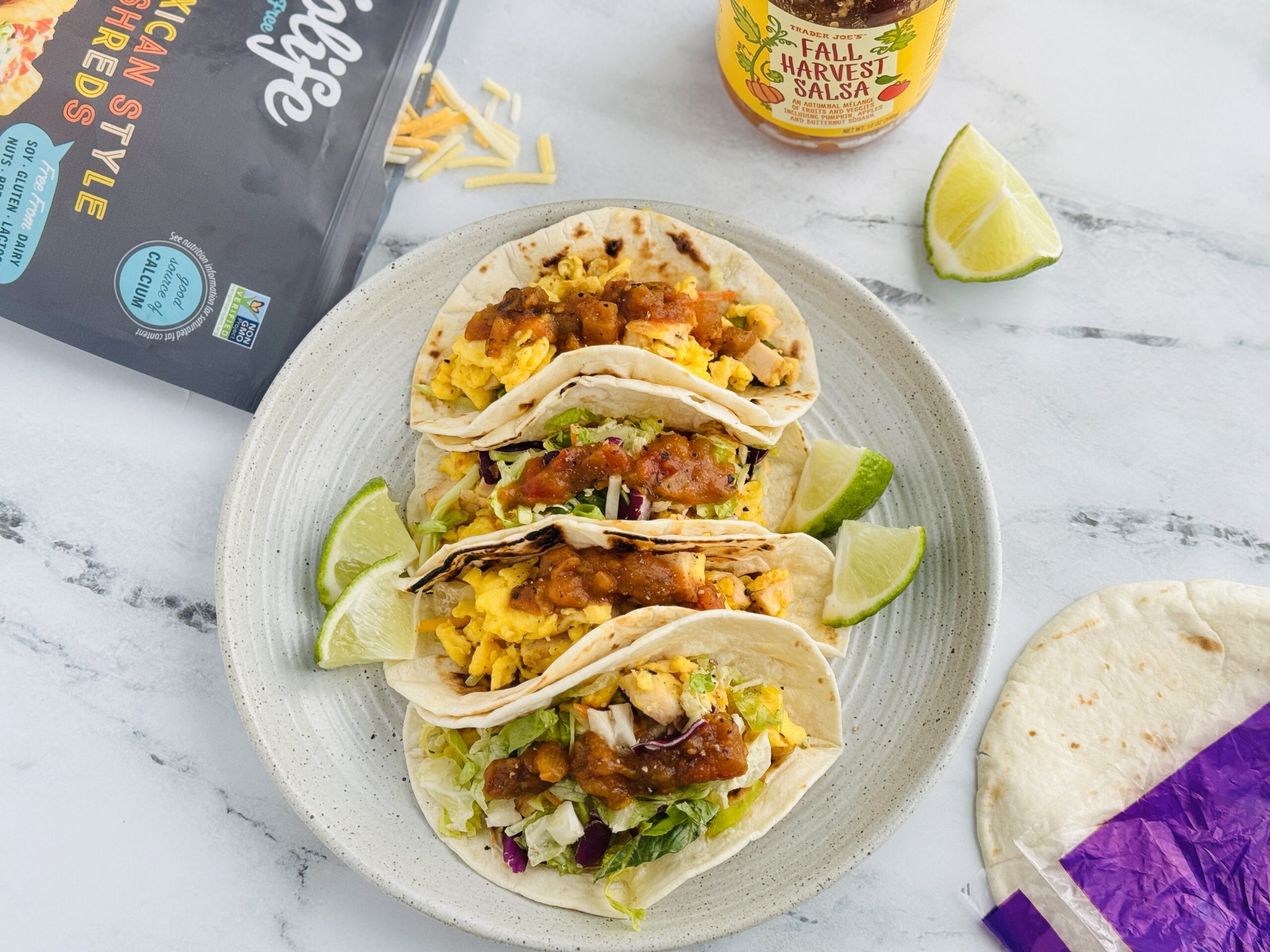 Eggs & Chicken Breakfast Tacos